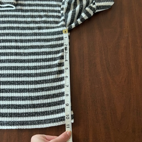 Sanctuary Striped Metallic TurtleNeck Sweater - Picture 6 of 8